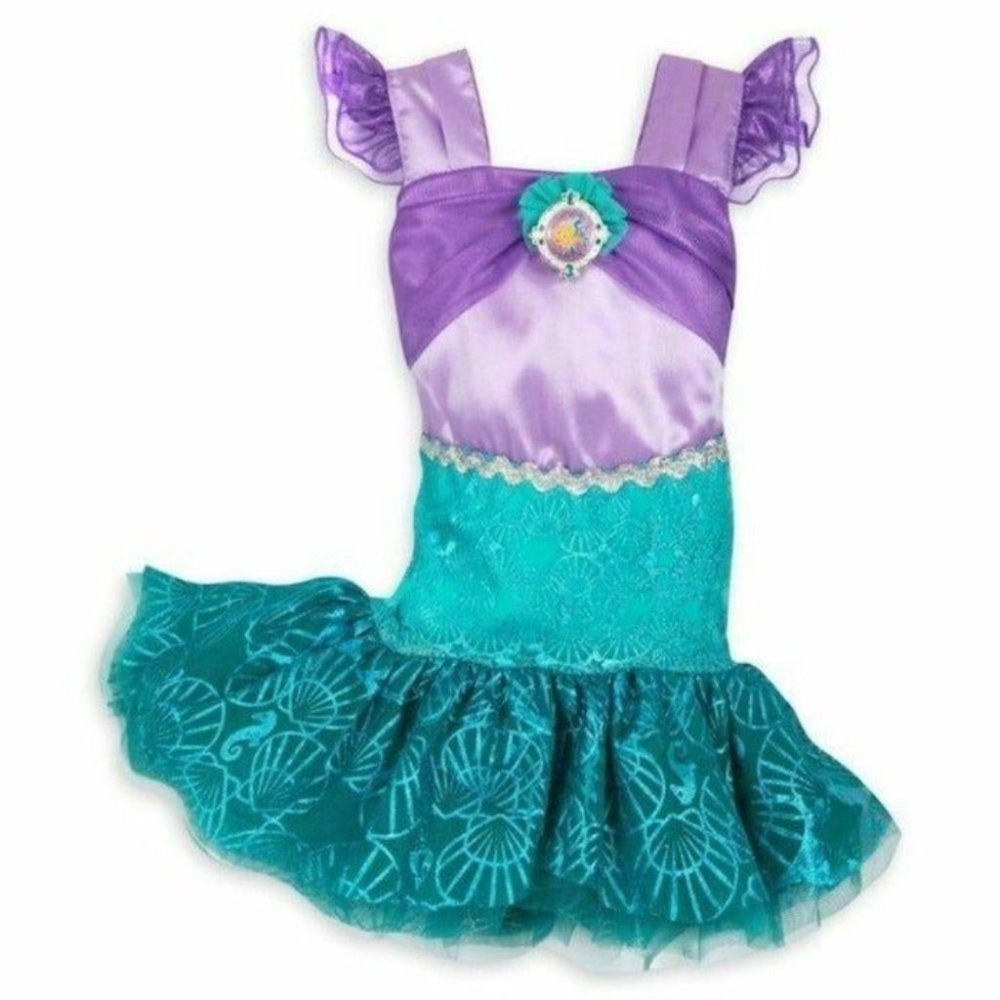 "DISNEY STORE" LITTLE MERMAID DRESS UP HALLOWEEN COSTUME TUTU DRESS 18-24 NWT